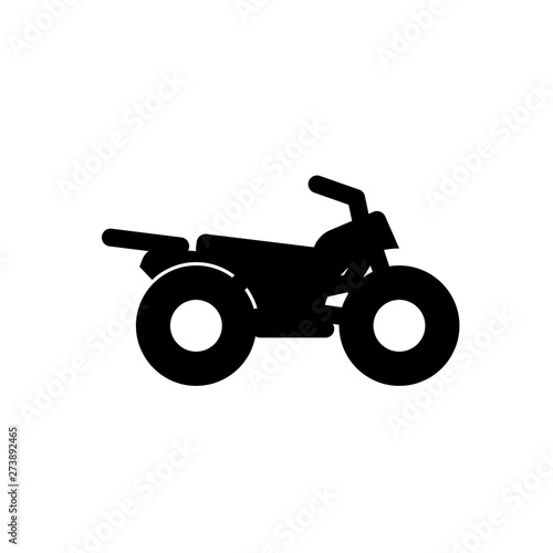 quad bike flat vector icon