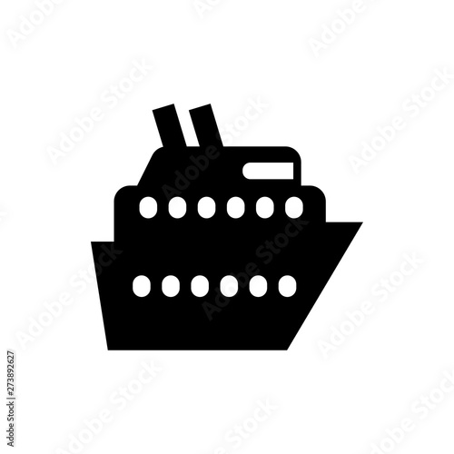 ship liner flat vector icon