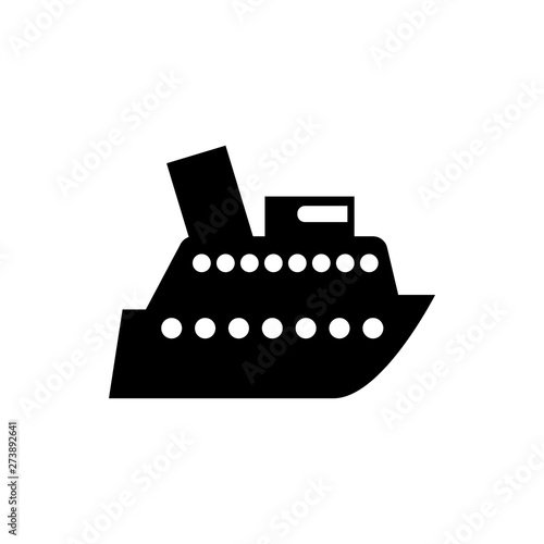ship liner flat vector icon