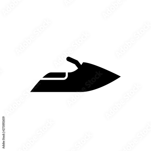 water scooter flat vector icon