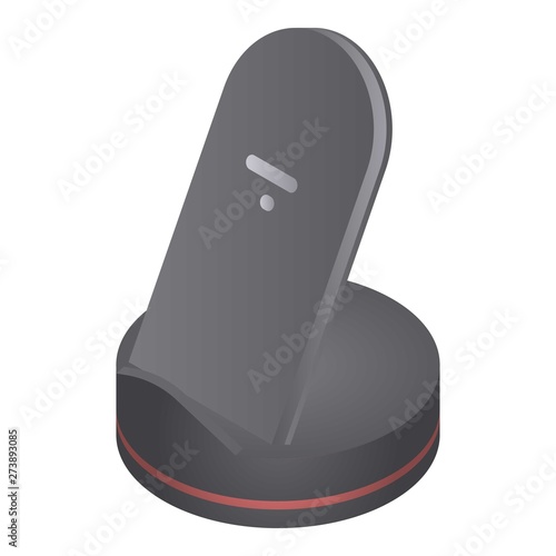 Wireless charger stand icon. Isometric of wireless charger stand vector icon for web design isolated on white background