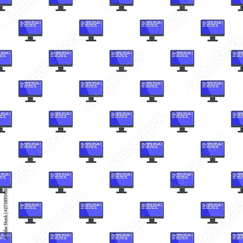 Monitor pattern seamless vector repeat for any web design