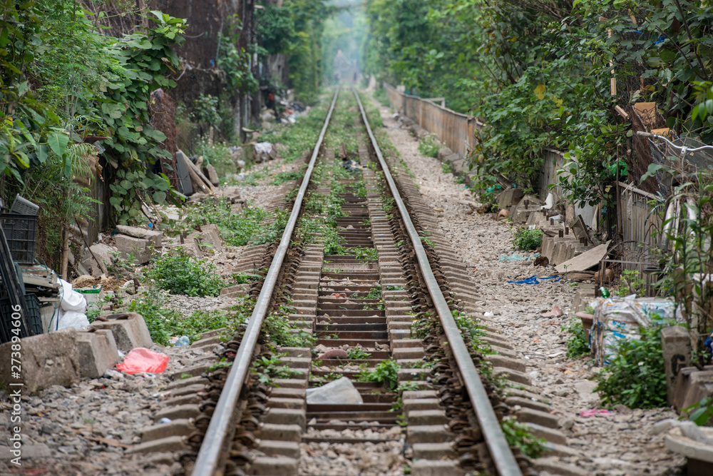 Fototapeta premium Vietnam Hanoi railway