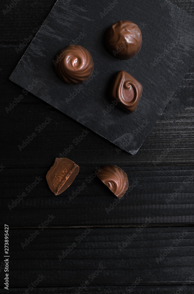 chocolate candies in the different forms and taste chocolate candies in the different forms and taste