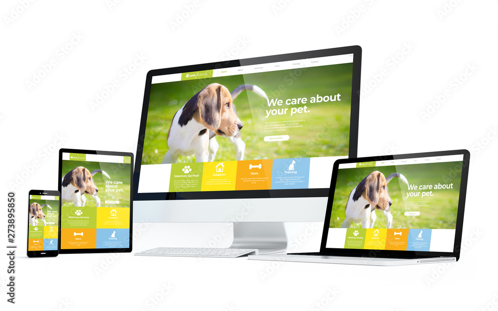 © MclittleStock - mobility devices pet website responsive design © MclittleStock - mobility devices pet website responsive design