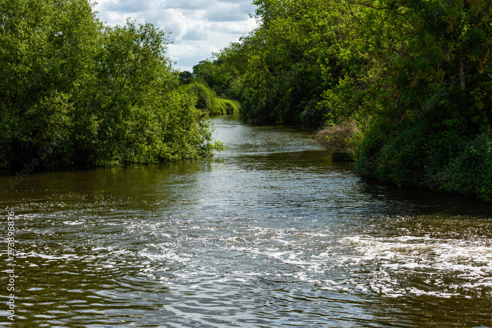River Medway near Yalding in Kent, England River Medway near Yalding in Kent, England