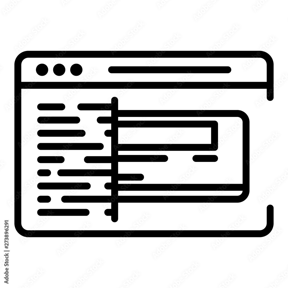 Web credit card icon. Outline web credit card vector icon for web design isolated on white background Web credit card icon. Outline web credit card vector icon for web design isolated on white background
