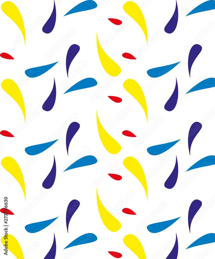White background with colorful spots