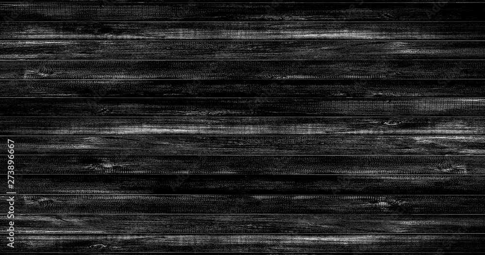 Naklejka premium Black wood floor texture background. Abstract black background wood pattern Blank for design.Empty template