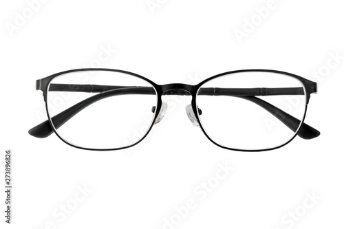 Eye glasses isolated on a white background, File contains with clipping path.