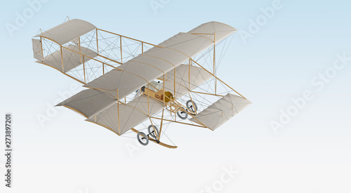 Bilde på lerret invention first aircraft isolated on white