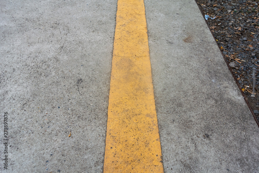 Fototapeta premium yellow lines on the road