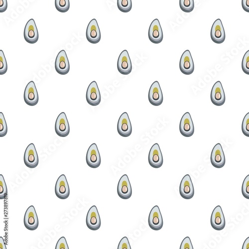 Ocean shell pattern seamless vector repeat for any web design