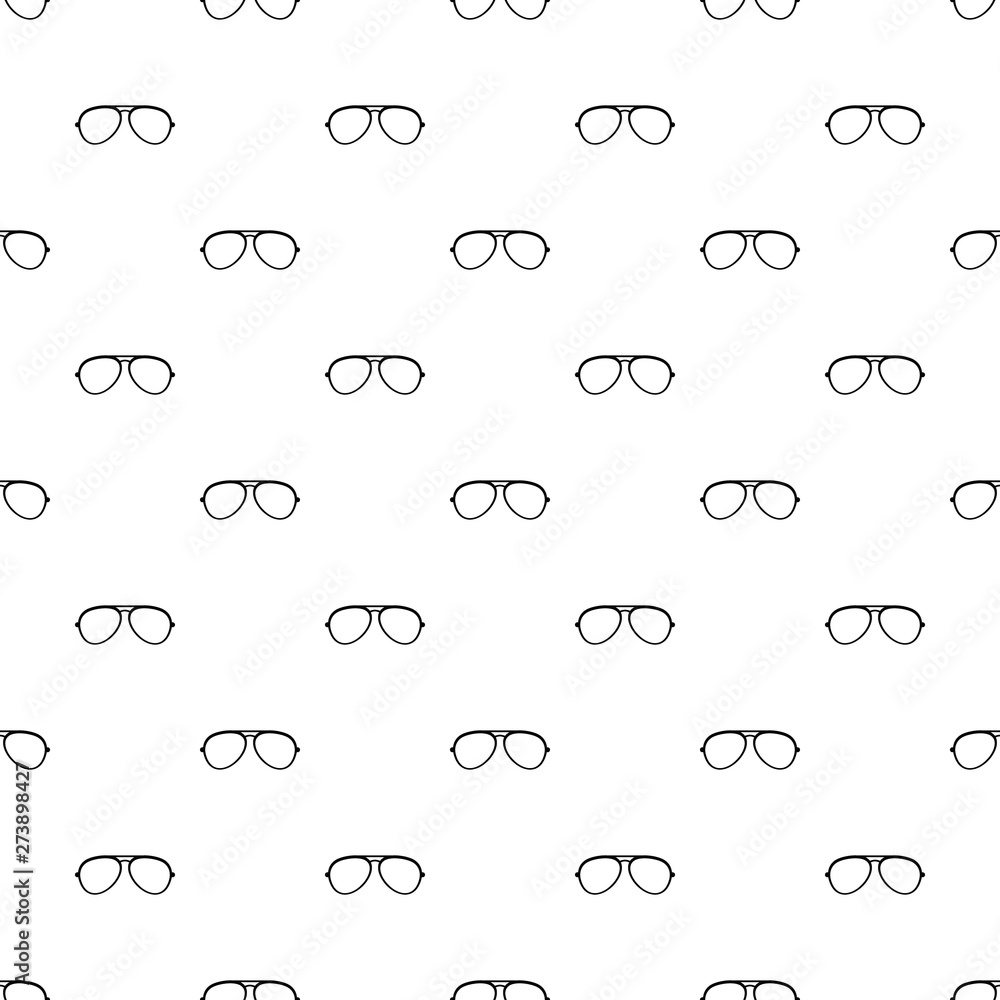 Oval eyeglasses pattern seamless vector repeat geometric for any web design