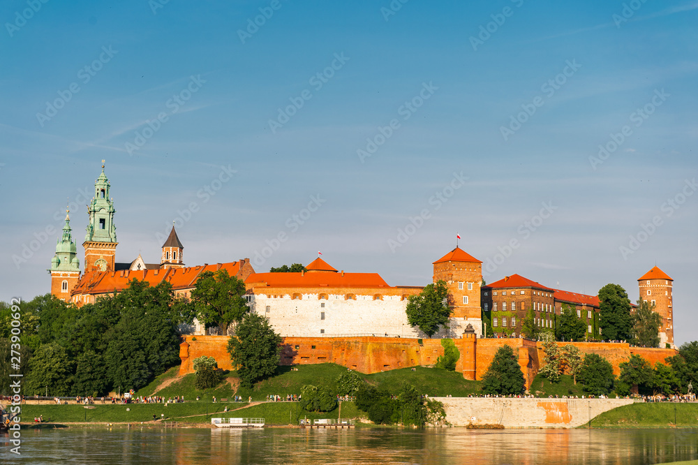 Fototapeta premium Wawel castle in Krakow, Poland, Europe.