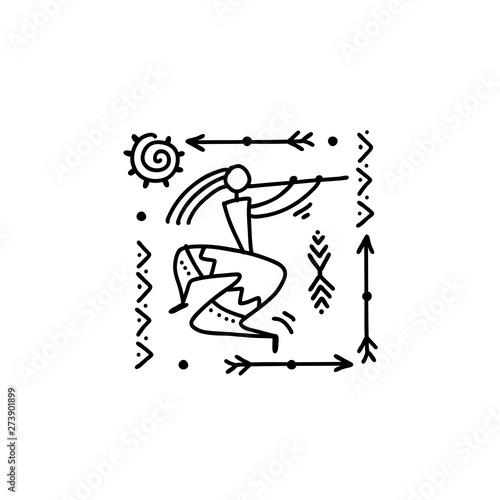 Folk ethnic dance for your design