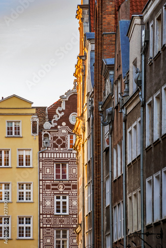 Old historical building architecture facade in Gdansk © pab_map