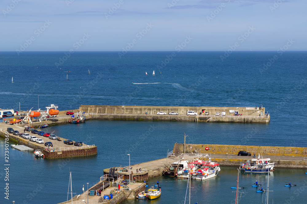 View of Stonehaven harbour, Scotland