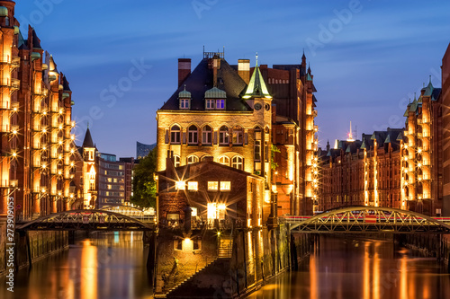 Hamburg city lights