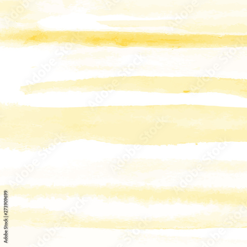 Yellow watercolor texture background, hand painted vector illustration. © Nubephoto