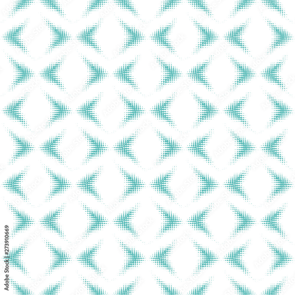 Abstract seamless pattern of waves and spots. Image in grunge style.