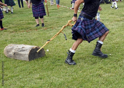 Wallpaper Mural Highland games: Baumstamm ziehen Torontodigital.ca