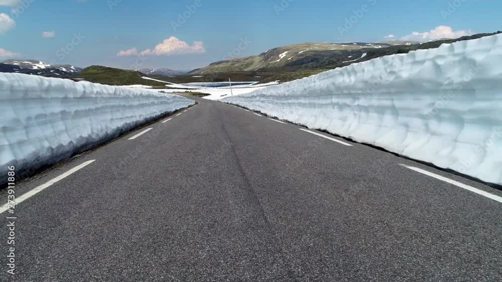 Mountain road from Laerdal to Aurland. Norway. Mountain road from Laerdal to Aurland. Norway.