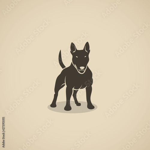 Bull Terrier dog - vector illustration