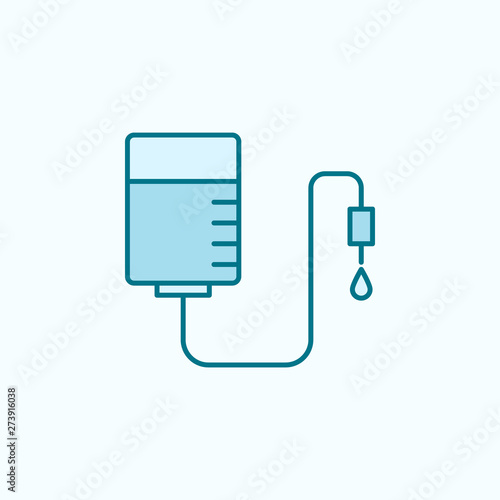 Liposuction clinic surgery field outline icon