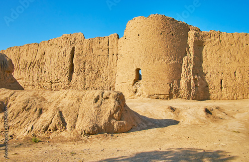 Ancient defensive architecture of Persia, Kashan, Iran photo