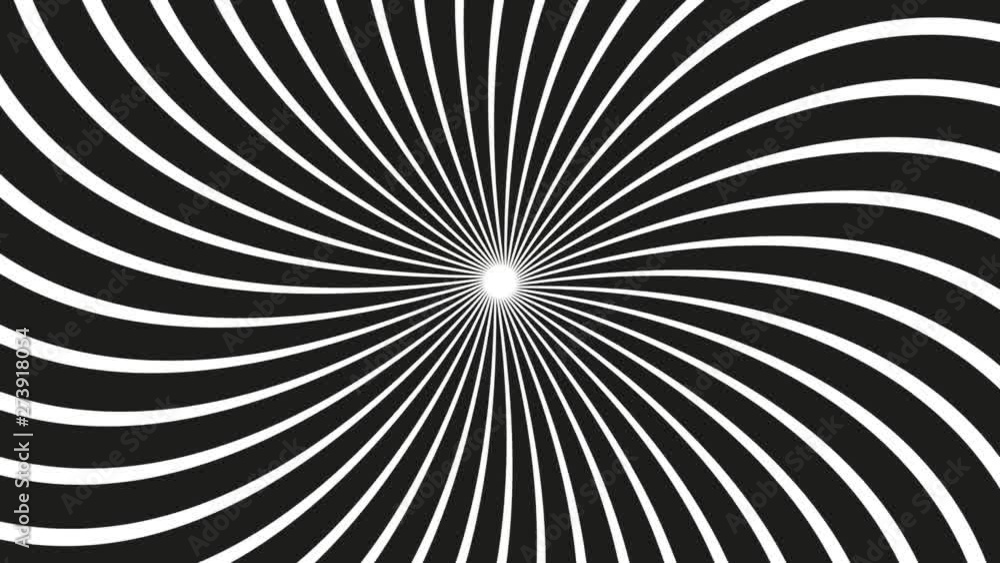 a spinning hypnotic abstract spiral loop