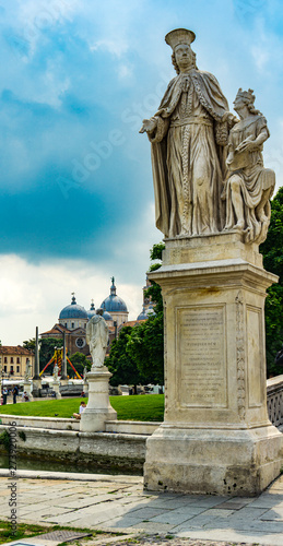 Statues at Prato della Valle square in Padua, Italy.