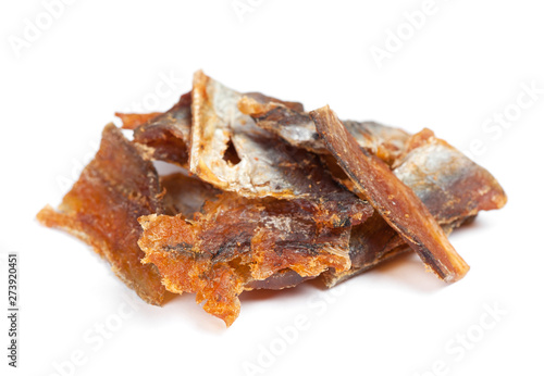 Pieces of cleaned dried fish