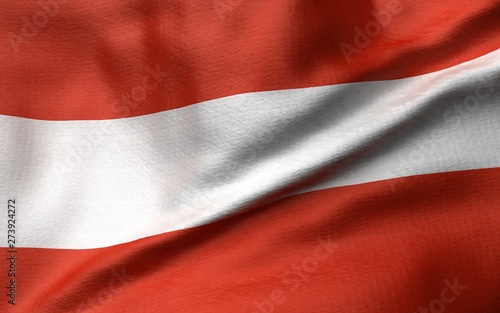 3D Illustration of Austria Flag