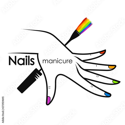 Design for beauty salon and nail care