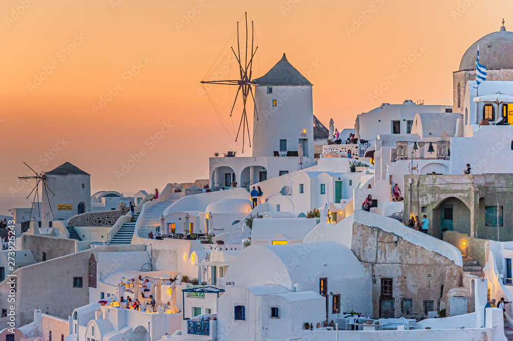 Fototapeta premium An exploration trip to Santorini