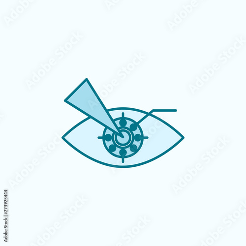 Ar contact lenses smart field outline icon