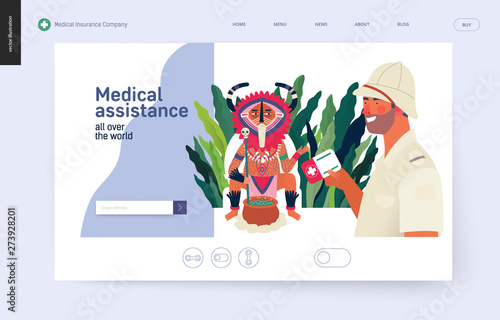 Medical insurance template - medical assistance all over the world