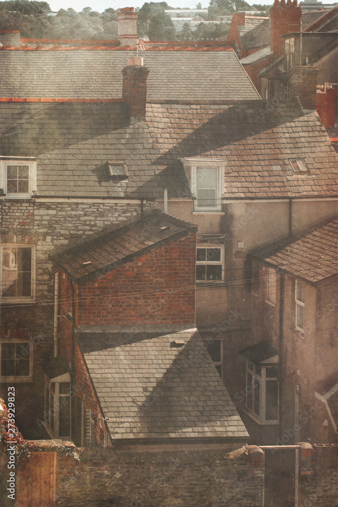 Fototapeta premium old terraced houses 