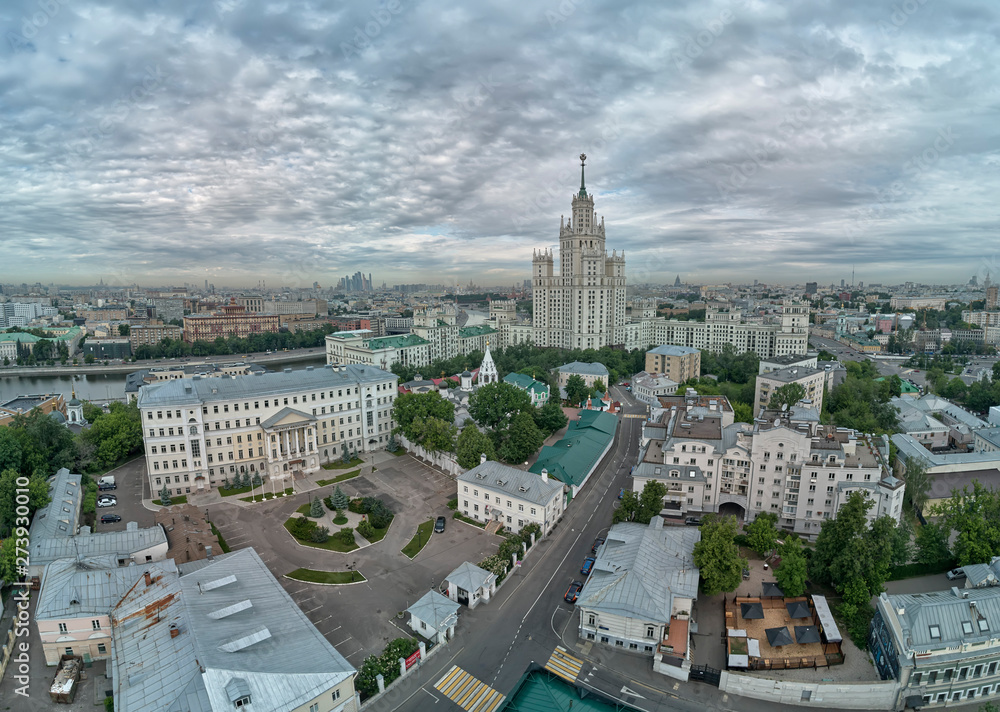 Naklejka premium Church of Saint Nicetas in Moscow. Standing on Shvivova Gorka, the eastern slope of Taganka Hill. Afonskoe podvorie