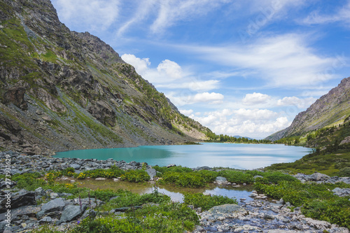 lake Kuiguk. Altai Mountains landscape