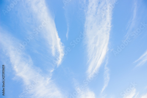 soft blue sky and white clouds simple nature background photography  © Артём Князь