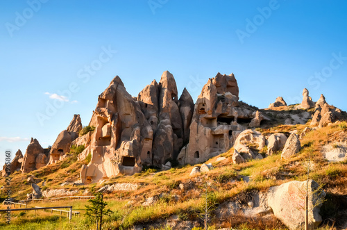 Beautiful rocks in Goreme national park, Cappadocia, Turkey photo