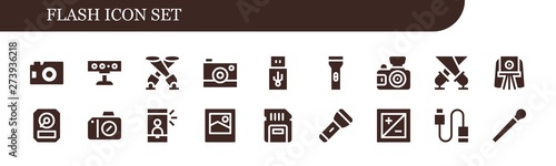 flash icon set