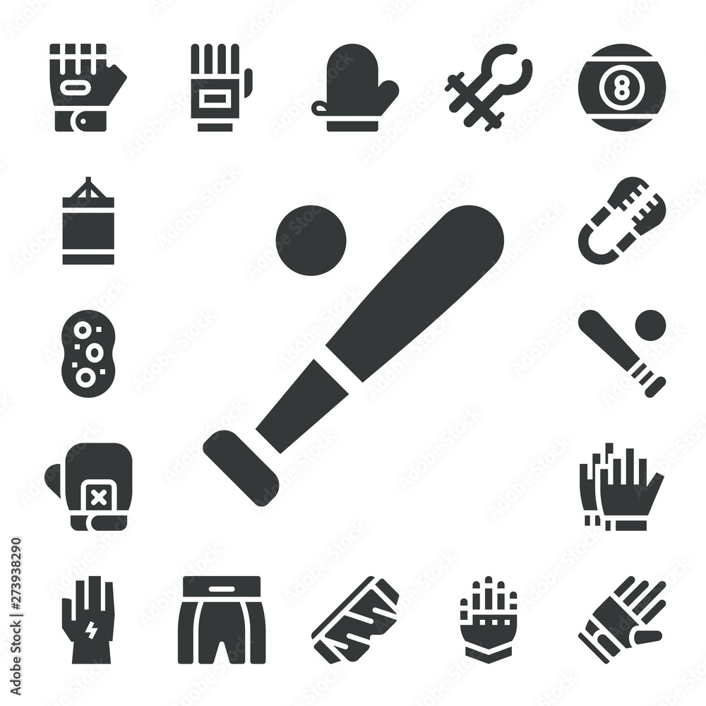 glove icon set glove icon set