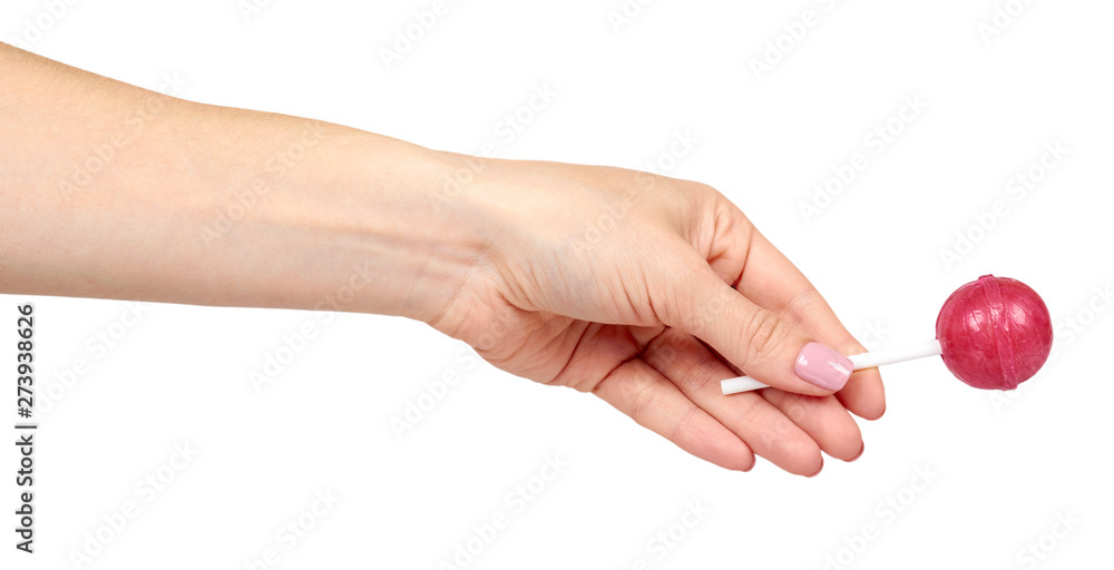 Hand with color lollipop, bright cool candy. Hand with color lollipop, bright cool candy.