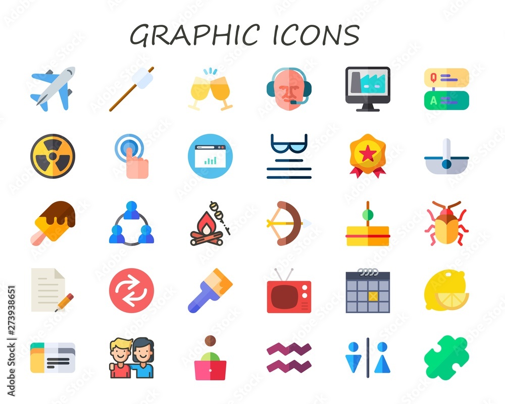 graphic icon set graphic icon set