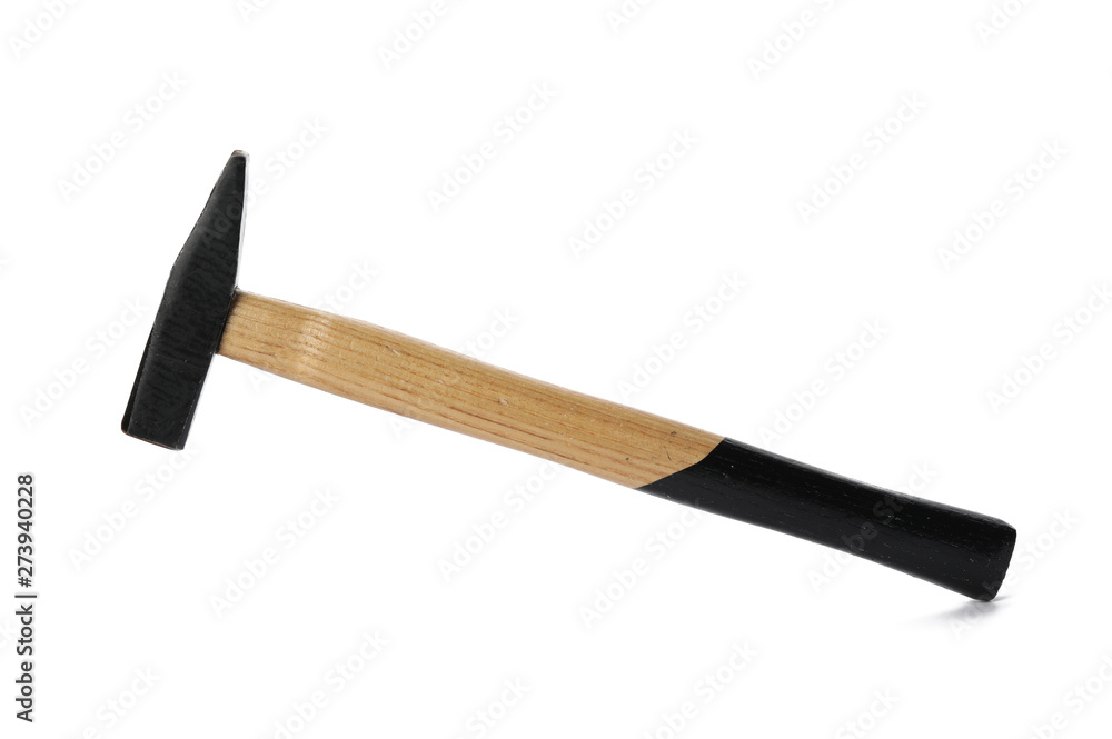 New hammer on white background. Professional construction tool New hammer on white background. Professional construction tool