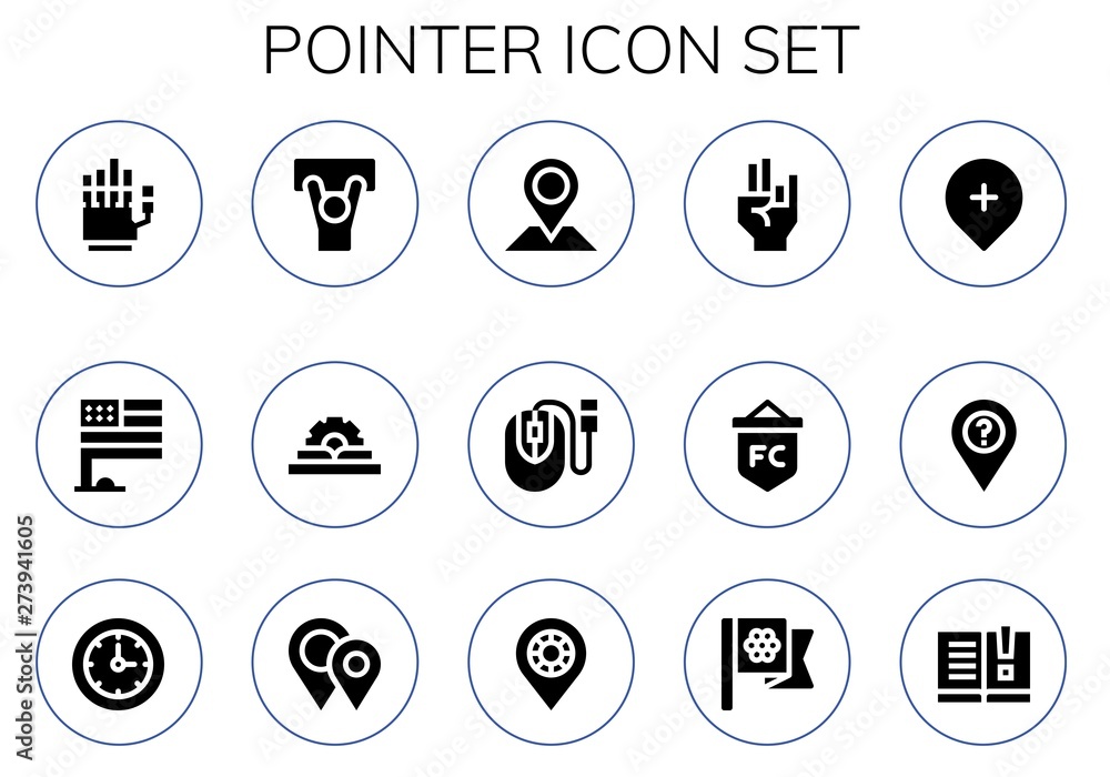 pointer icon set pointer icon set