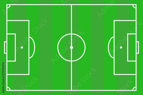 Esquema de un campo de fútbol.